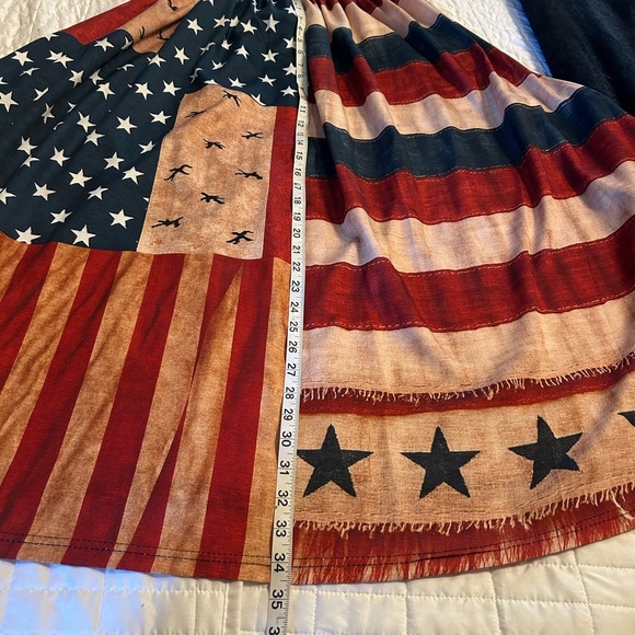 🇺🇸 Patriotic Rustic Americana Flag Maxi Dress – Size Medium 🇺🇸 - Picture 5 of 9